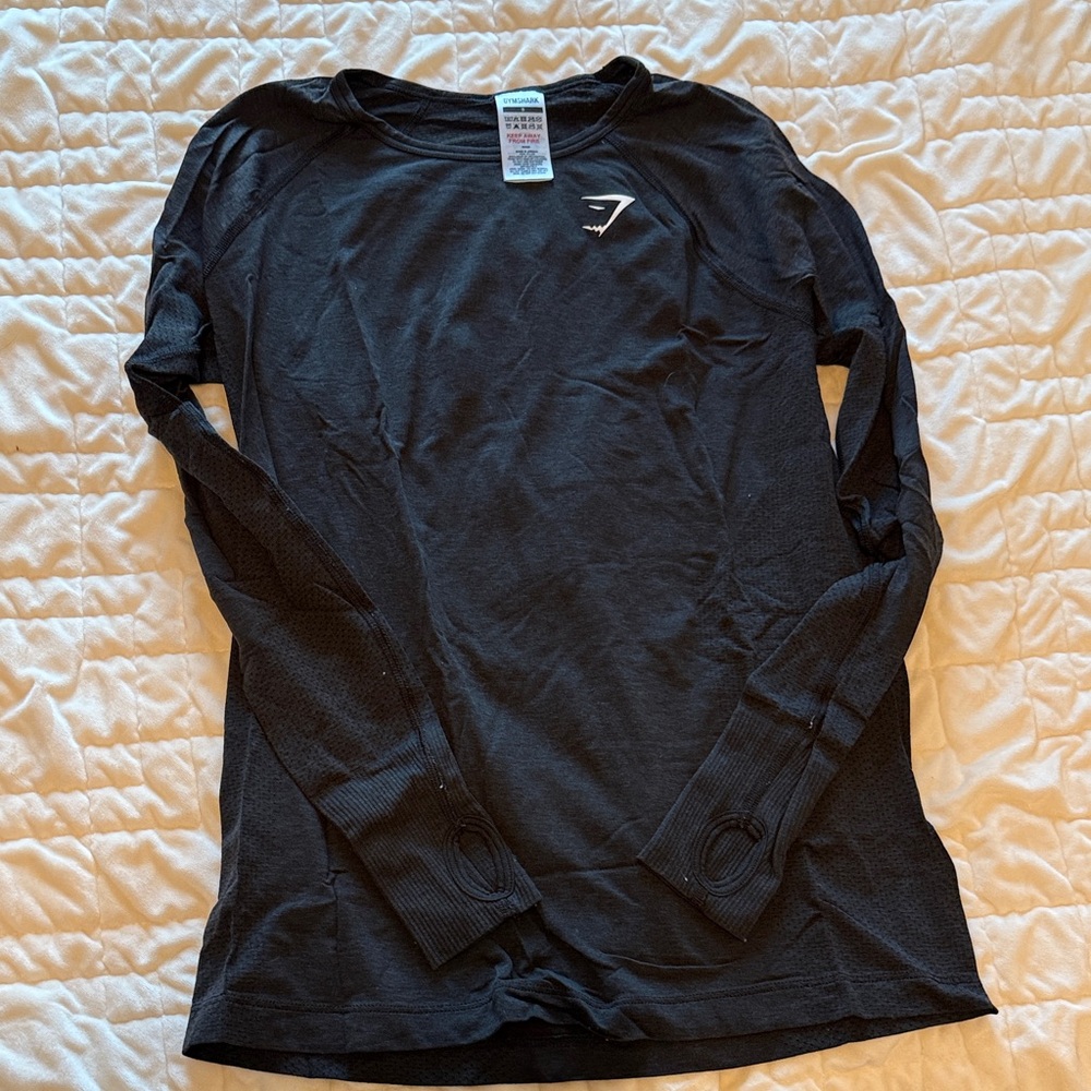 Gymshark Charcoal Long Sleeve Top
